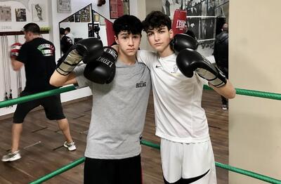 Gli allievi Marco De Mitri e Alessandro Mazzuto