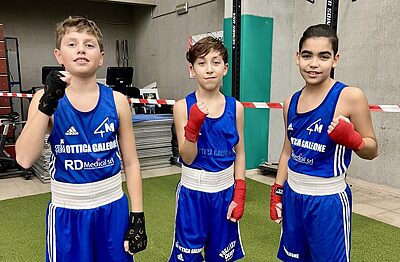 Da sx: Gabriele Massaro, Lorenzo Tramontano, Nicholas Acquaro