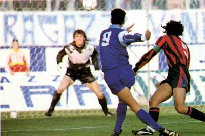 L’ex Insanguine in gol in Andria-Taranto 2-0 del 20 dicembre 1992, Serie B