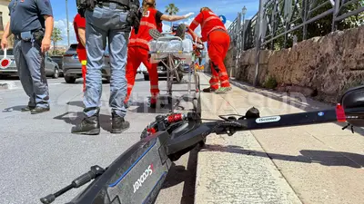 Taranto, cade dal monopattino: 45enne in ospedale in codice rosso