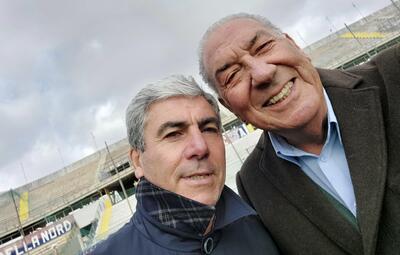 Pietro Maiellaro con Vittorio Galigani (Foto Vittorio Galigani profilo Facebook)