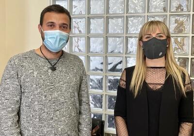 Gennaro Giudetti con l’assessore Gabriella Ficocelli