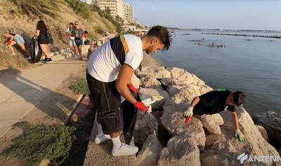 Il Movimento Studentesco ripulisce Lido Taranto