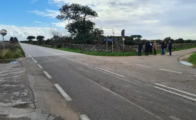 Avetrana, sopralluogo sulle strade provinciali