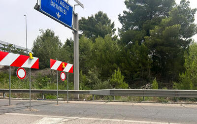 Lavori sulla statale 7