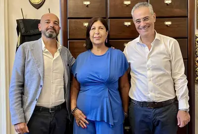 Gina Lupo con Dario Iaia (a dx) e Gianluca Mongelli