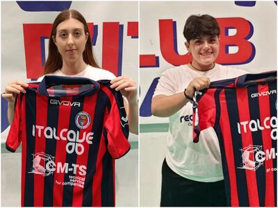 Da sx la laterale Lucia Caramia e il portiere Rosanna Spera