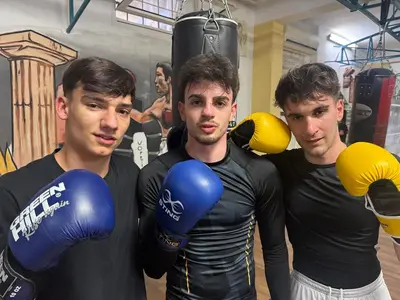 Gli atleti della Quero; Ardito, Di Carlo e Traversa