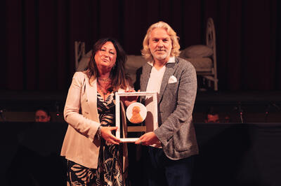 Paola De Simone con l’assessore Marti