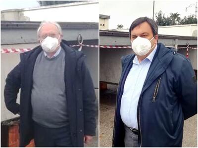 Da sx: Bruno Ferri, presidente Kyma Servizi, e Paolo Castronovi, assessore Comune di Taranto