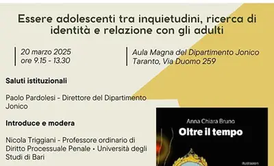 Adolescenza e relazioni tra generazioni: giornata di studi a Taranto