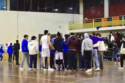 Siracusa Basket e tifosi a fine partita (Foto Giorgia Minimo)
