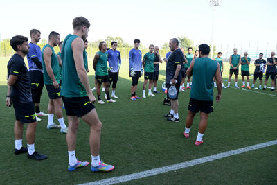 Sarri in allenamento