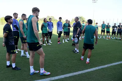 Sarri in allenamento