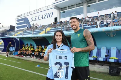 Emma con Zaccagni - S.S.Lazio -