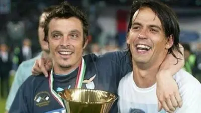 Oddo e Inzaghi con la Coppa Italia