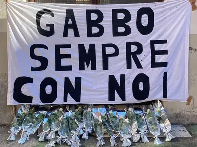 Striscione per Gabriele Sandri - Liceo Tacito