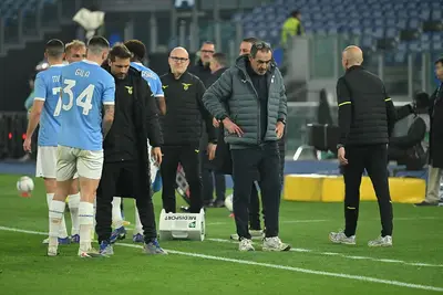 Sarri in Lazio-Atalanta