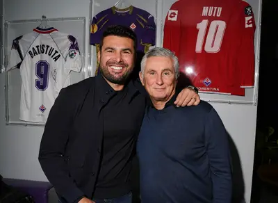 Adrian Mutu con Daniele Pradè. credits: @adrian10mutu, Instagram