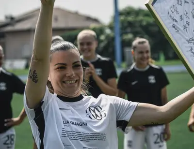 Alia Guagni all'uscita dal campo. (da Instagram: @_ilrecaphoto_)
