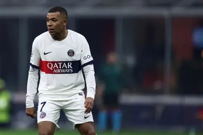 L\'attaccante francese Kylian Mbappé