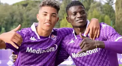 Gli attaccanti viola Maat Caprini e Fallou Sene