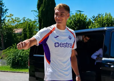 Mateo Pellegrino arriva al Viola Park