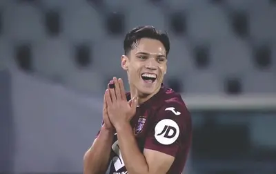 Ricci dopo l'espulsione contro la Fiorentina. Foto: Fiorentinanews.com