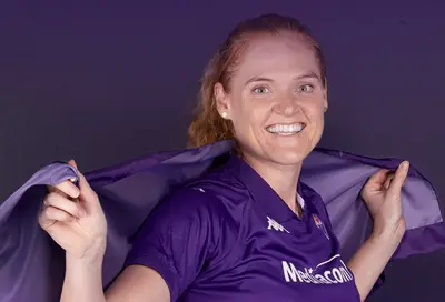 Stine Ballisager Pedersen in viola. (da Instagram: @acf_women)