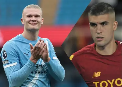 Haaland Mancini Italia Norvegia