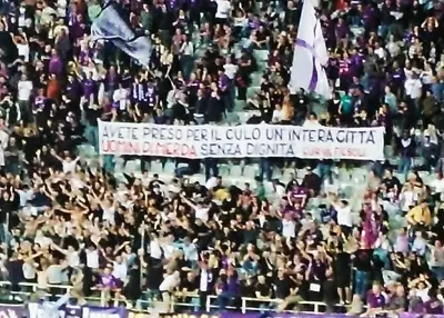 Striscione Tifosi Fiorentina