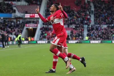 Chuba Akpom in maglia Middslebrough