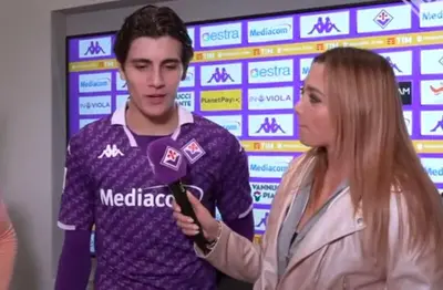 Baroncelli in un'intervista post partita