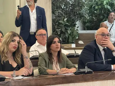 Da sinistra: Marseglia, Borrelli e Flotta