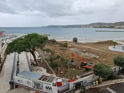 Lavori in fase di realizzazione per la nuova piscina Coni