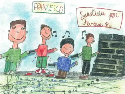 Uno dei disegni realizzati dai bambini