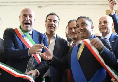 Da sinistra: Voce, Occhiuto e Ferrari