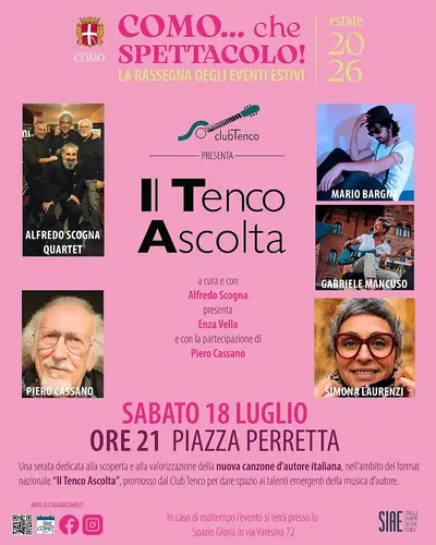 Locandina Il Tenco Ascolto COMO 18 luglio