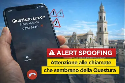 spoofing questura di lecce