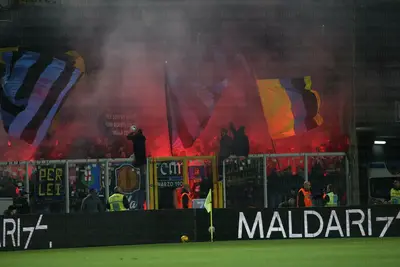 tifosi inter al via del mare di Lecce