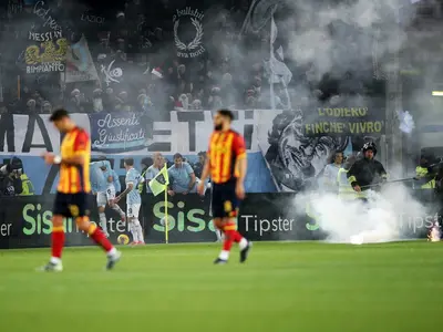 tifosi della lazio al via del mare