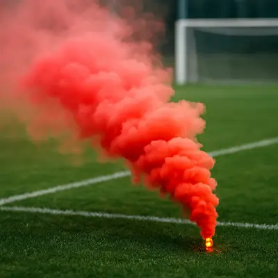 fumogeno in campo