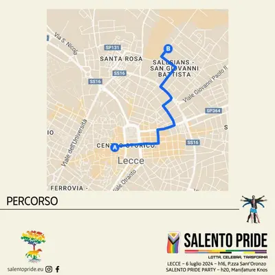 Mappa Salento Pride