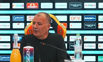 saverio sticchi damiani in sala stampa