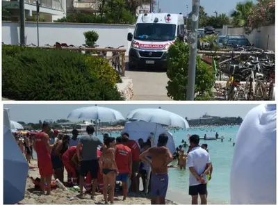 Malore spiaggia