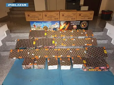 materiale pirotecnico sequestrato nel salento