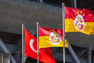 bandiere della turchia e del galatasaray