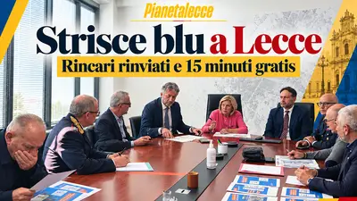 strisce blu a lecce