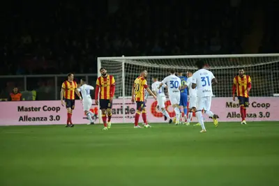 giocatori di Inter e Lecce