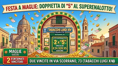 festa a maglie per il superenalotto